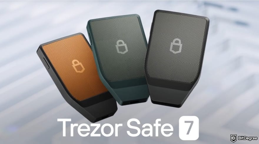 How to withdraw money from Binance Wallet: Trezor Safe 7 hardware wallet.