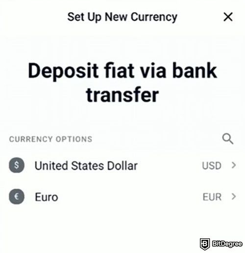 How to Withdraw Money from Crypto.com: Fiat currency options when depositing funds to Crypto.com.
