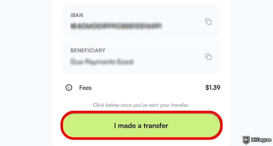 How to withdraw money from GO2bank without card: confirm that you've made the transfer.