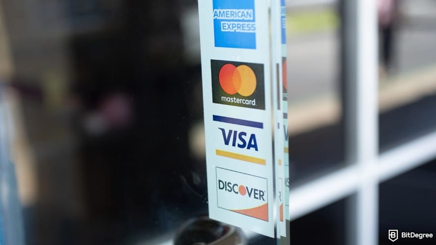 How to withdraw money from GO2bank without card: Visa logo on ATM door.