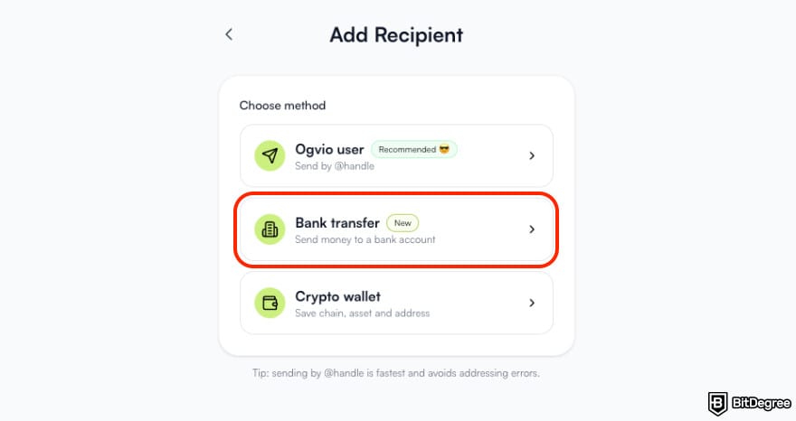 How to withdraw money from MetaMask: click the [Bank transfer] button.
