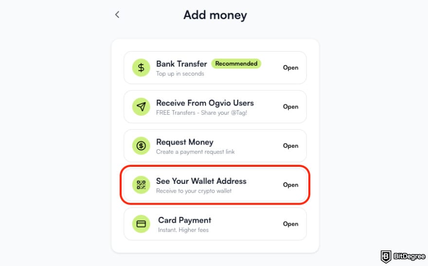How to withdraw money from MetaMask: click the [See Your Wallet Address] button.