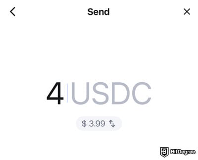 How to withdraw money from MetaMask: pick the amount you want to send on MetaMask.