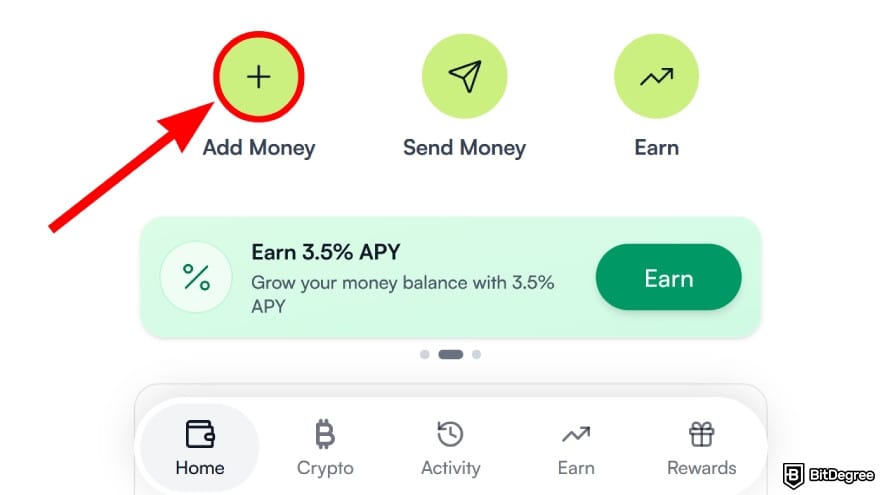 How to withdraw money from OKX in Philippines: select [Add Money].