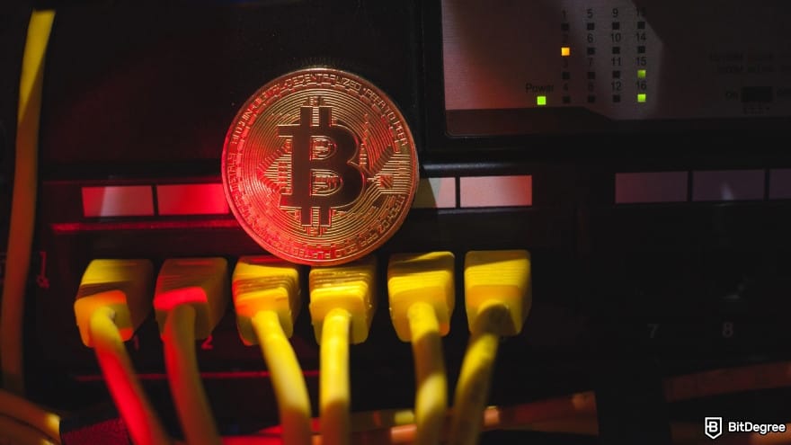 How to withdraw money from OKX in Philippines: Bitcoin on the top of cables.