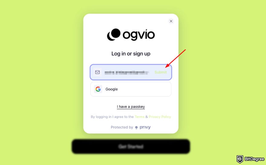 How to withdraw money from prepaid card online: Ogvio sign up with email page. How to withdraw money from prepaid card online: Ogvio sign up with email page.