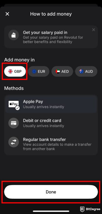 How to withdraw money from prepaid card online: Revolut add money final page. How to withdraw money from prepaid card online: Revolut add money final page.