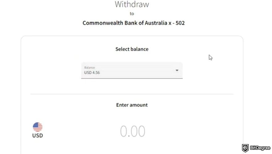 How to withdraw money from Skrill: the withdrawal amount page on Skrill.