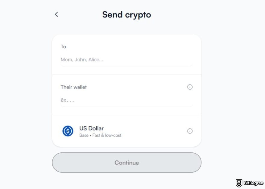 How to withdraw money from Skrill: the crypto wallet page on Ogvio.
