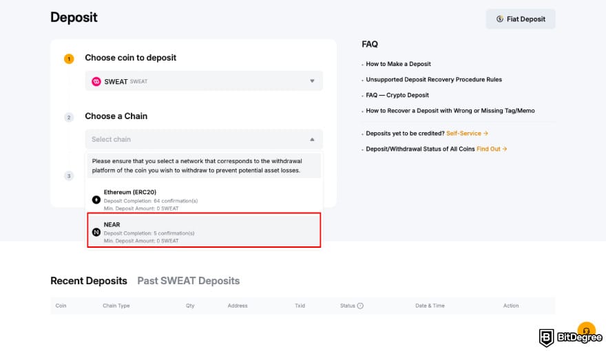 How to withdraw money from Sweatcoin: choose NEAR. How to withdraw money from Sweatcoin: choose NEAR.