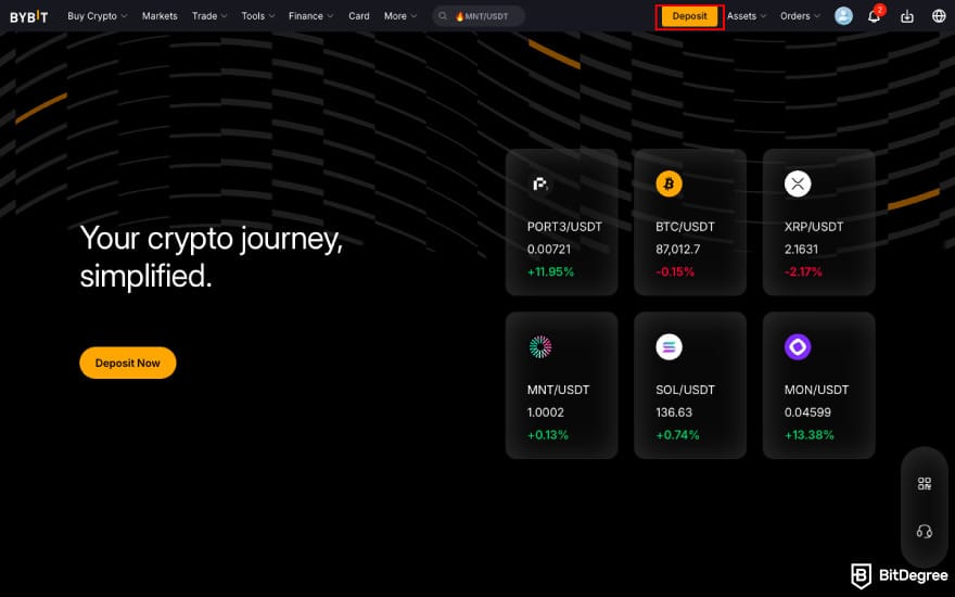 How to withdraw money from Sweatcoin: click [Deposit].