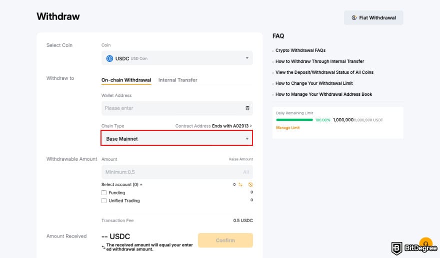 How to withdraw money from Sweatcoin: select Base as the network you want to withdraw on. How to withdraw money from Sweatcoin: select Base as the network you want to withdraw on.