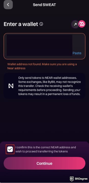 How to withdraw money from Sweatcoin: confirm the wallet address. How to withdraw money from Sweatcoin: confirm the wallet address.