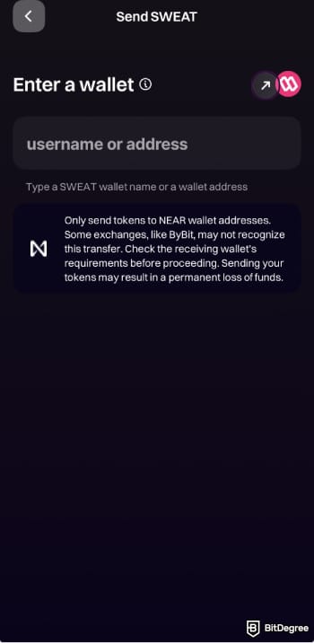 How to withdraw money from Sweatcoin: enter the deposit address. How to withdraw money from Sweatcoin: enter the deposit address.