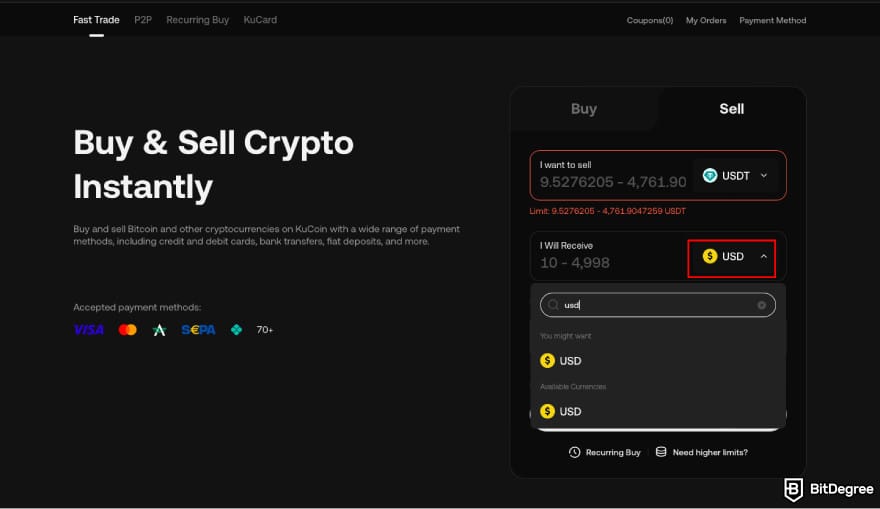 How to withdraw money from Sweatcoin: choose the fiat currency you want to sell USDT for on KuCoin. How to withdraw money from Sweatcoin: choose the fiat currency you want to sell USDT for on KuCoin.