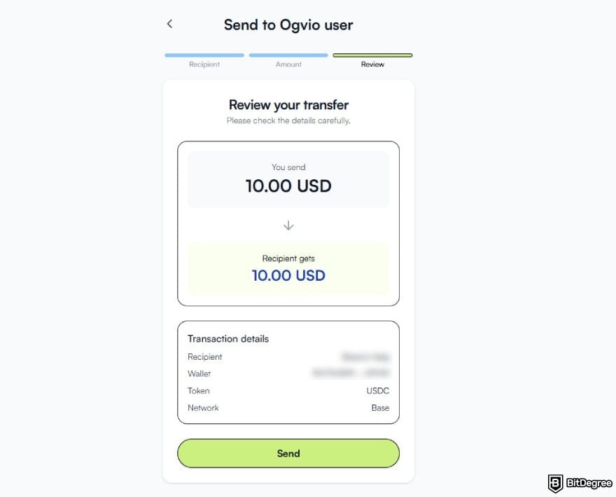 How to withdraw money from Webull: the transfer review page on Ogvio.
