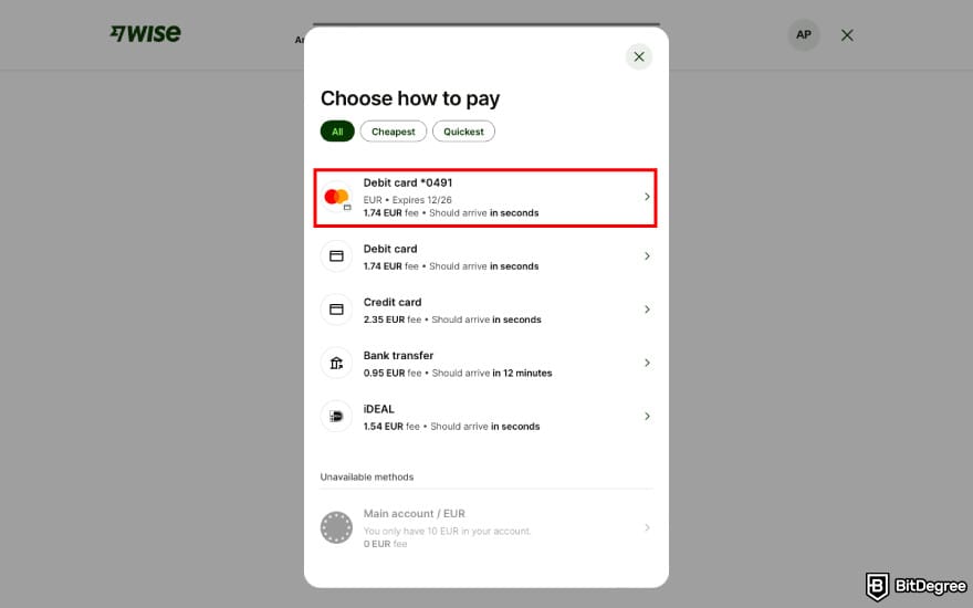 How to withdraw money from Wise to bank account: choose your payment method. How to withdraw money from Wise to bank account: choose your payment method.