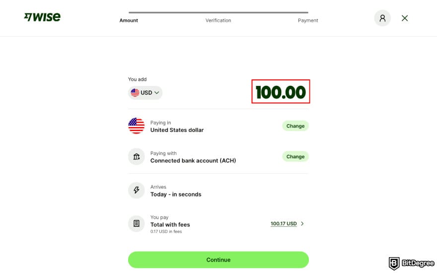 How to transfer money from Wisely card: enter the amount you want to deposit into Wise. How to transfer money from Wisely card: enter the amount you want to deposit into Wise.