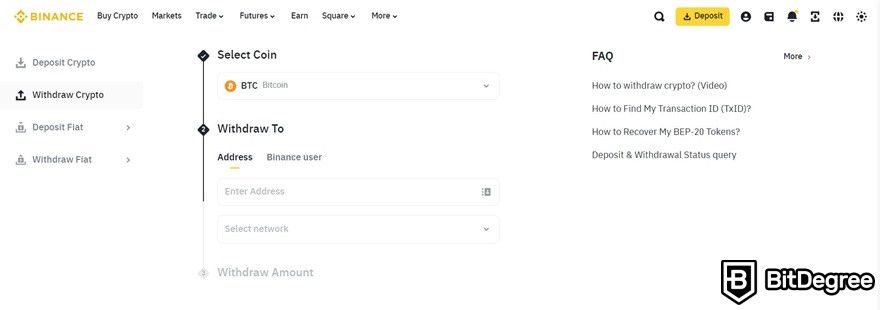 How to withdraw USDT to bank account: withdraw BTC on Binance.