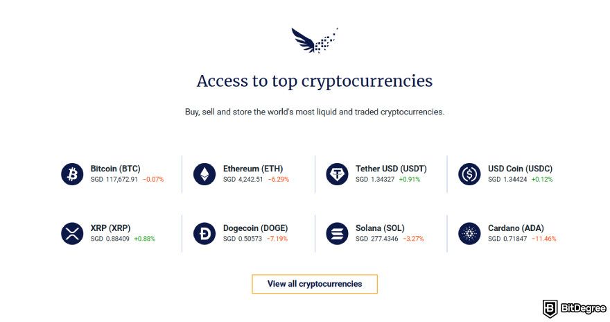 Independent Reserve review: top cryptocurrencies.