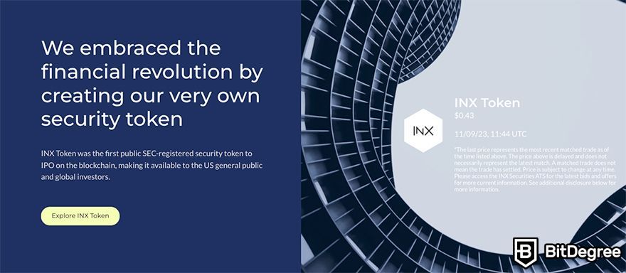 INX exchange review: INX security token.