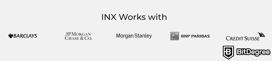 INX exchange review: companies INX works with.