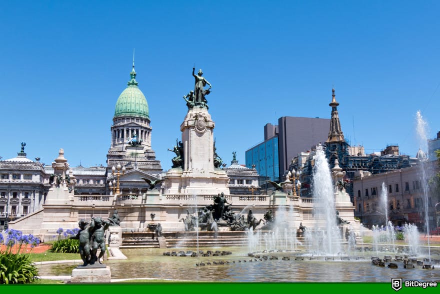 Is Bitcoin legal: the government complex in Argentina.