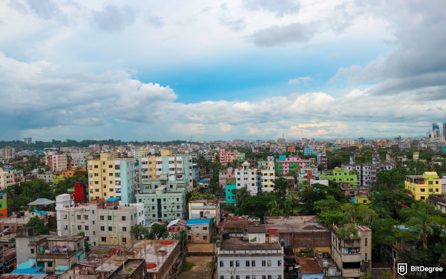Is Bitcoin legal: a landscape view from the upper part of Chittagong, Bangladesh.