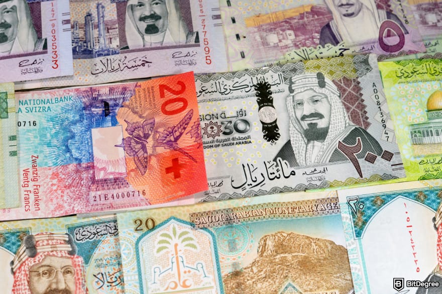 Is Bitcoin legal: Saudi Arabian bills.