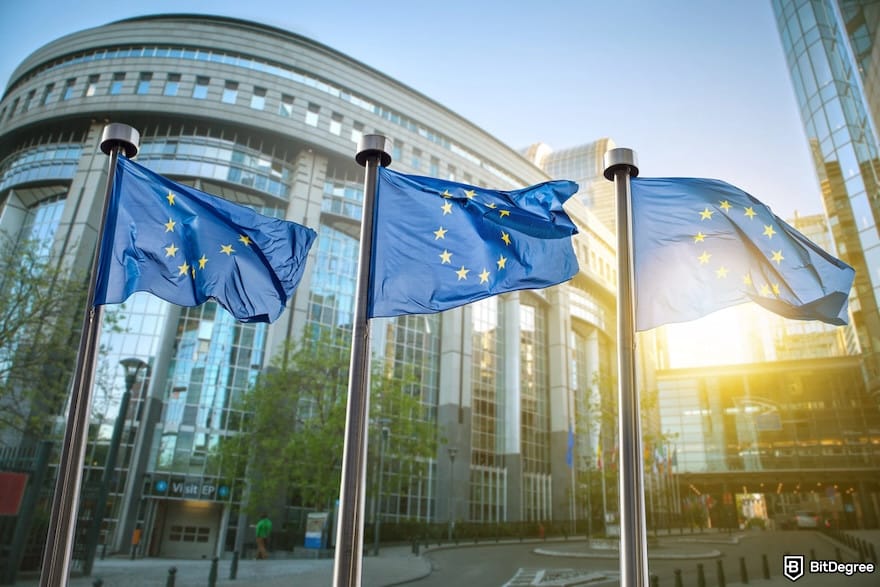Is Bybit safe: The EU flags. Is Bybit safe: The EU flags.