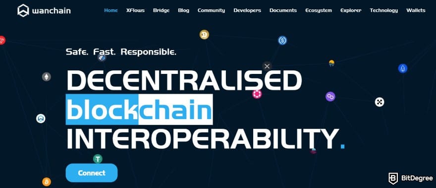 Is Cardano dead: Wanchain's website.
