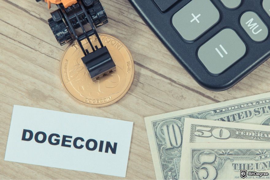 Is Dogecoin a good investment? A piece of paper with the word 