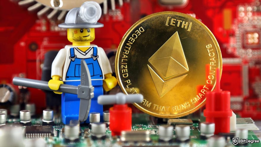 Is Ethereum dead: physical version of Ethereum and a toy miner.