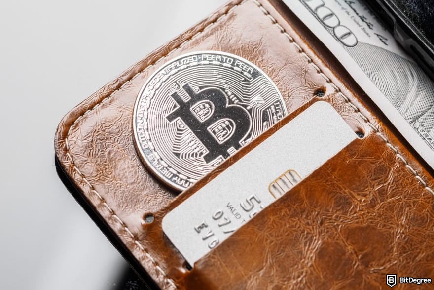 Is Kraken safe: a bitcoin in leather wallet.