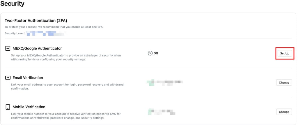 Is MEXC safe: setting up Google Authenticator on MEXC.