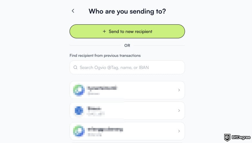 Is PayPal available in India: Ogvio add new recipient.