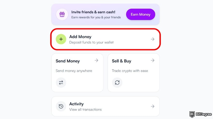 Is PayPal available in Philippines: select [Add Money].