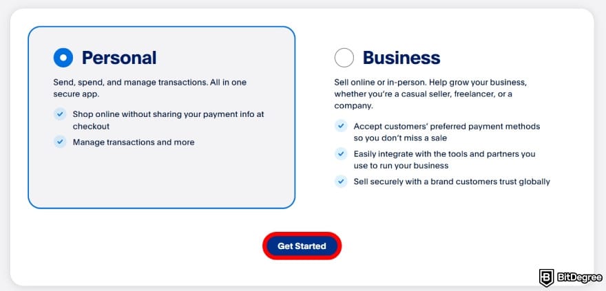 Is PayPal available in Philippines: select personal account.