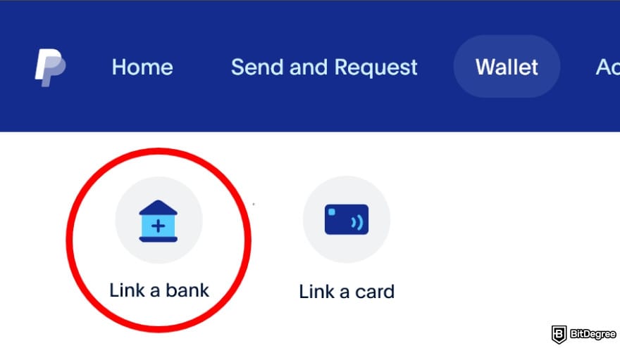 Is PayPal available in Philippines: click on [Link a bank] option.