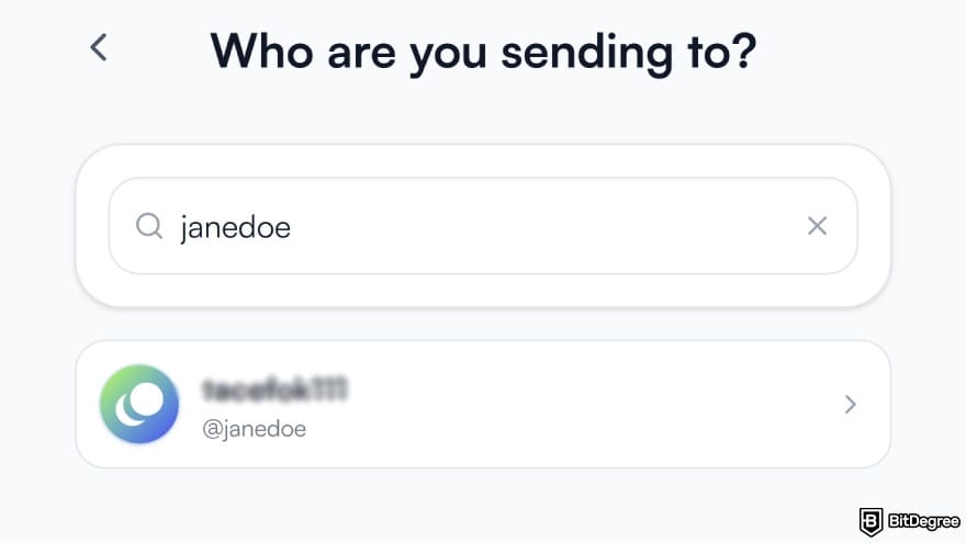 Is PayPal available in Philippines: find and choose the recipient's account.