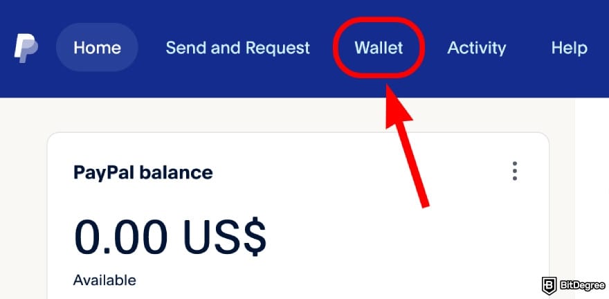 Is PayPal available in Philippines: select [Wallet].