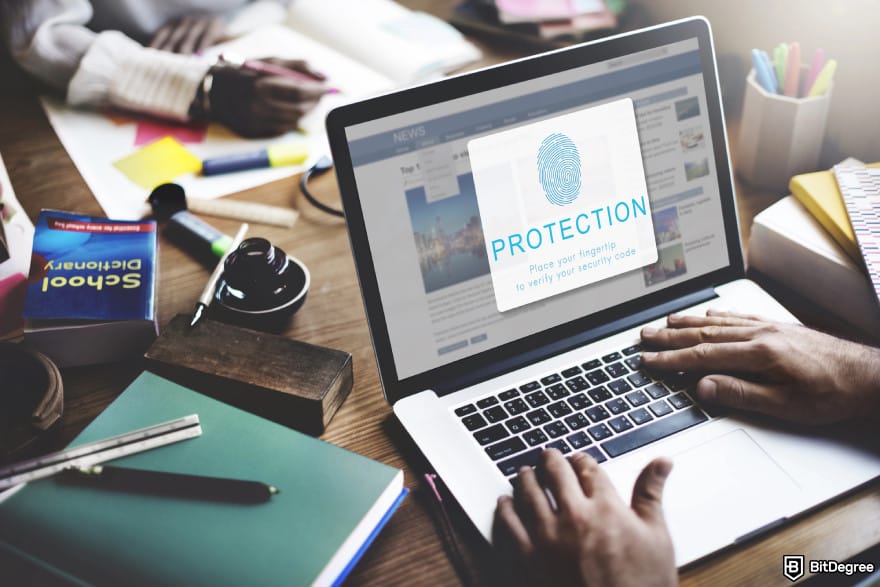 Is Robinhood safe: a desktop showing a protection feature to illustrate security.