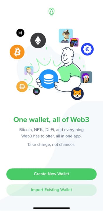 Is Uphold safe: click Create New Wallet.