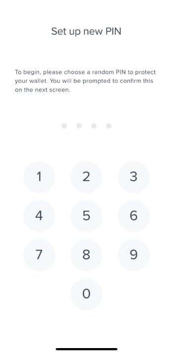 Is Uphold safe: create a PIN code.