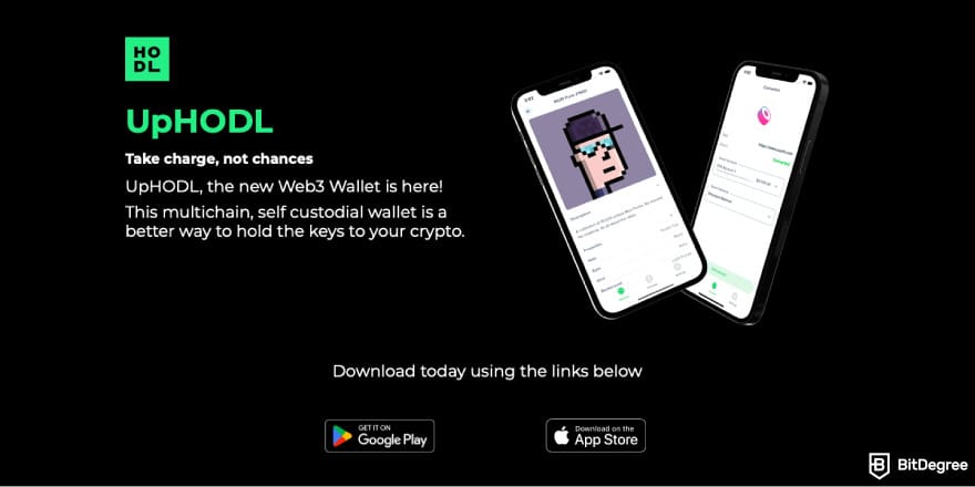 Is Uphold safe: a screenshot of UPHODL Wallet.