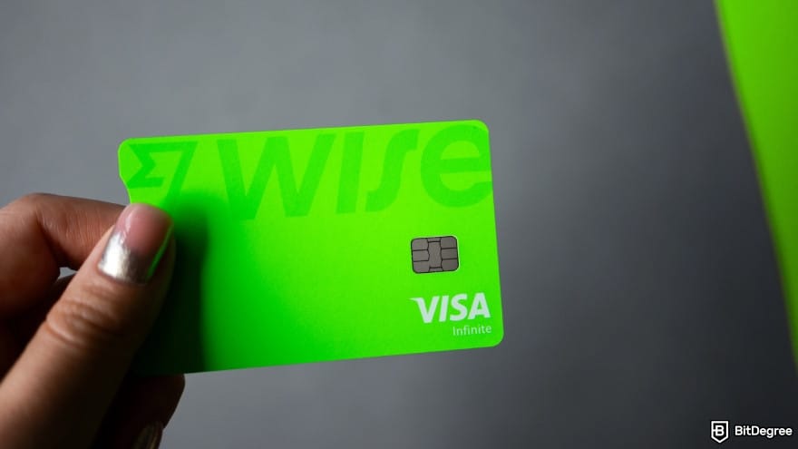 Is Wise available in the Philippines: Wise Card on a lighter background.