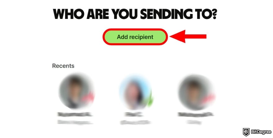 Is Wise available in the Philippines: add a new recipient.