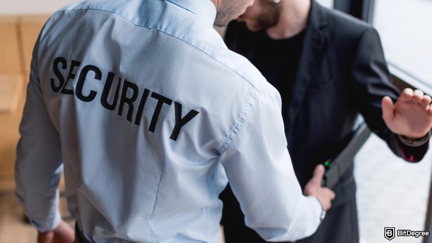 Is Wise available in the Philippines: guard using metal detector.