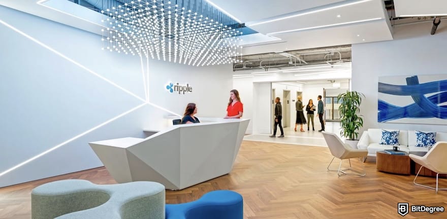 Is XRP dead: Ripple's office lobby.