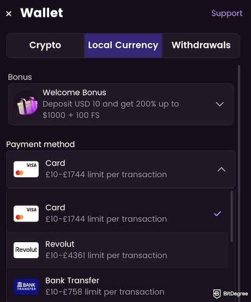 iWild Casino review: payment methods for a local currency.